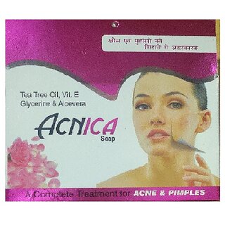                       Acnica Acne  Pimples Soap Pack of -8                                              