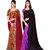 Anand Sarees Pack Of 2 Georgette Sarees with Blouse Piece (COMBOS_1108_4_1262_4 )