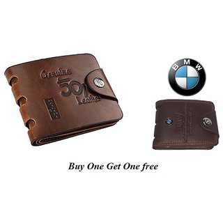 Buy One Get One BMW Wallet With 501 Brown Wallet