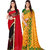 Anand Sarees Pack Of 2 Georgette Sarees with Blouse Piece (COMBOS_1190_3_1545_2 )