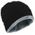 Fashlook Unisex Black Woolen Cap With Scarf (Balaclava)