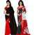 Anand Sarees Pack Of 2 Georgette Sarees with Blouse Piece (COMBO_1261_1262_3 )