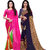 Anand Sarees Pack Of 2 Georgette Sarees with Blouse Piece (COMBO_1338_1555 )