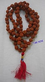 7 MM 5 MUKHI RUDRAKSHA JAPA MALA HINDU PRAYER JAPA MALA RUDRAKSHA BEADED MAALA