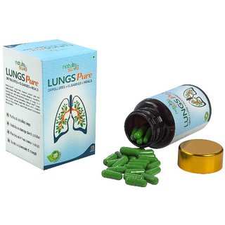 Nature Sure Lungs Pure Capsules for Respiratory Health in Men and Women  - 1 Pack (60 Capsules)