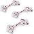 Paaltu Pet Dog, Cat 2 knot Rope (Pack of 3) Cotton Chew Toy, Tug Toy For Dog and Pet