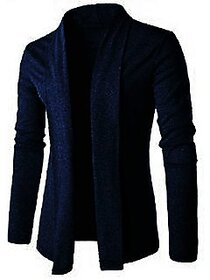 Nemo Blue Cotton Blend Shrugs For Men