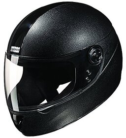 Studds Chrome Elite SUSCEFFHBLKL Full Face Helmet (Black, L)