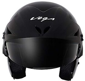 Vega Cruiser CR-W/P-K-M Open Face Helmet (Black, M)