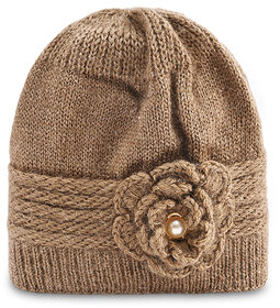 True Indian Soft Quality Beanie Winter Women Woolen Caps Thick  Stretchable for Women Caps