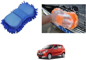 Auto Addict Car Bike Washing Microfiber Cleaning Gloves Sponge Mitt 1pc For Maruti Suzuki Alto 800