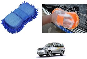 Auto Addict Car Bike Washing Microfiber Cleaning Gloves Sponge Mitt 1pc For Tata Sumo Grand