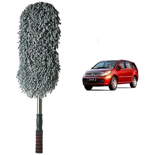 Auto Addict Car Microfibre Duster Brush Mop Car Cleaning Duster Mitt 1pc For Tata Aria