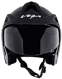 Vega Crux FULL  Face Helmet (Black, M) VEGA CRUX BLACK