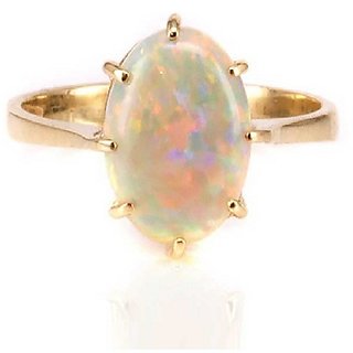                       2 Carat Opal Gold plated  Ring by CEYLONMINE                                              