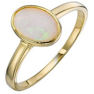                       2 Ratti Gold plated Opal Stone Ring by CEYLONMINE                                              