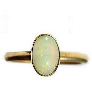                       2 Ratti Opal Ring With Natural Gold plated Ring by CEYLONMINE                                              