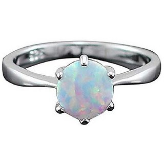                       2.5 ratti natural Opal  Stone pure silver Ring for unisex by CEYLONMINE                                              