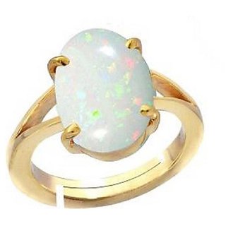                       2.5 carat Ring with Natural Opal & Lab Certified Gold plated by CEYLONMINE                                              