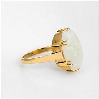                       2.25 carat Opal Gold plated Ring by CEYLONMINE                                              