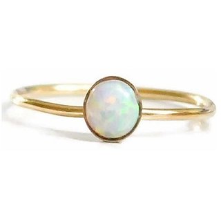                       100% Real 2.25 Ratti Opal gold plated Ring by CEYLONMINE                                              