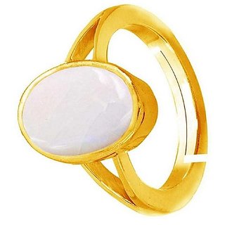                       3 Ratti Natural IGI Lab Certified Opal Stone gold plated Ring by CEYLONMINE                                              