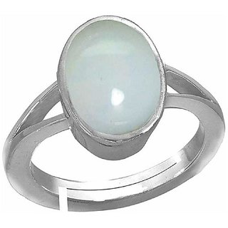                       3.5 ratti Natural Opal  Stone Unheated Lab Certified silver Ring by CEYLONMINE                                              