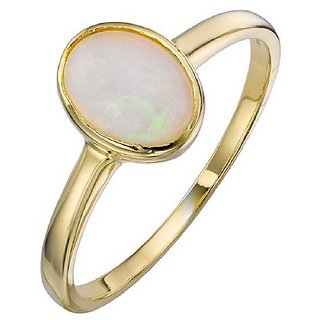                       3 Carat Classic Opal Gold Plated Ring by CEYLONMINE                                              