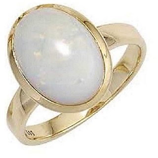                       3.5 Carat Original Natural Panchdhatu Certified Opal Adjustable Ring by CEYLONMINE                                              