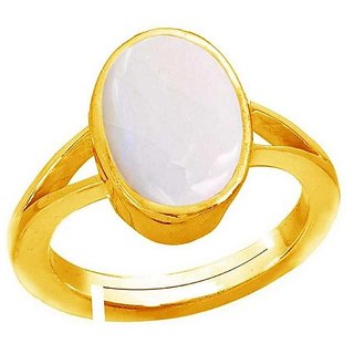                       Opal Ring 3.5 Carat natural and Gemstone gold plated Ring by CEYLONMINE                                              