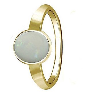                       Opal Panchdhatu ADJUSTABLE 3.25 Carat  gold plated Ring by CEYLONMINE                                              