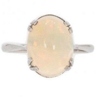                       3.5 Ratti Opal pure Silver Ring for Unisex by CEYLONMINE                                              