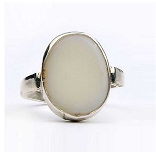                       Ring 3.5 ratti Natural Opal Silver Ring by CEYLONMINE                                              