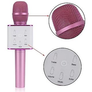 Q7 Bluetooth Speaker Audi and Song Recording  Karaoke Microphone