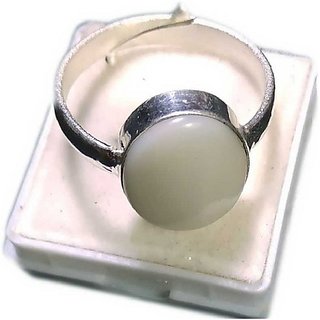                       4.5 ratti stone pure Opal  silver Ring for unisex by CEYLONMINE                                              
