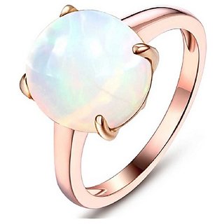                       Ring 4.5 ratti Natural  Opal stone Gold plated Ringby CEYLONMINE for unisex                                              
