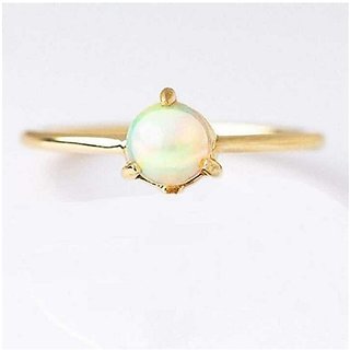                       4.5 ratti Gold plated Opal Ring for unisex by CEYLONMINE                                              