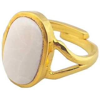                       Opal gold plated Ring 4.5 carat  natural Gemstone Stone by CEYLONMINE                                              