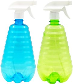 Harsh Pet 1000ml Sanitizer Pressure Sprayer Pump, Gardening Tools car and Bike wash Bottle (Blue and Green, Set 2)