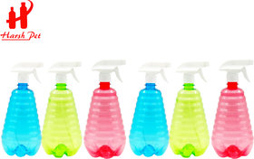 Harsh Pet 1000ml Sanitizer Pressure Sprayer Pump, Gardening Tools car and Bike wash Bottle (Red,Green,Blue Set 6)