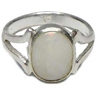                       5 ratti Stone 100% Natural Opal  silver Ring by CEYLONMINE                                              