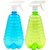 Harsh Pet 1000ml Sanitizer Pressure Sprayer Pump, Gardening Tools car and Bike wash Bottle (Blue and Green, Set 2)