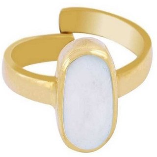                       5 ratti Stone 100% Natural Opal Gold plated  Ring by CEYLONMINE                                              