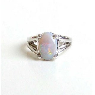                       5.5 Carat Stone Opal  Silver Ring for unisex by CEYLONMINE                                              