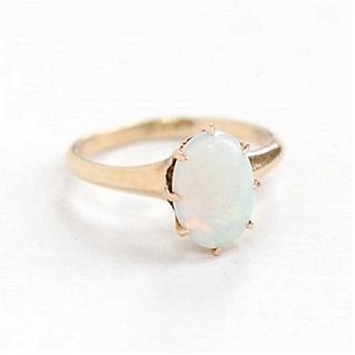                       5.5 carat only Opal Ring with Natural Opal  & Lab Certified Gold plated by CEYLONMINE                                              