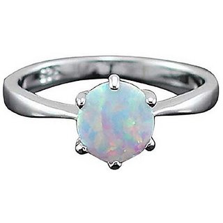                       6 ratti natural Opal  Stone pure silver Ring for unisex by CEYLONMINE                                              