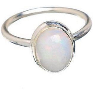                       7 carat Natural Silver Opal  Ring by CEYLONMINE                                              