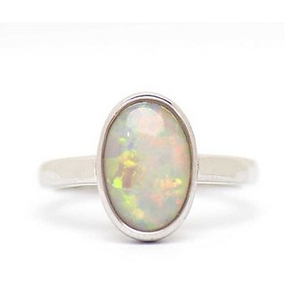                       Natural Opal 7 Carat silver Ring  by CEYLONMINE                                              