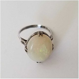                       7.5 carat pure Opal  silver Ring by CEYLONMINE                                              