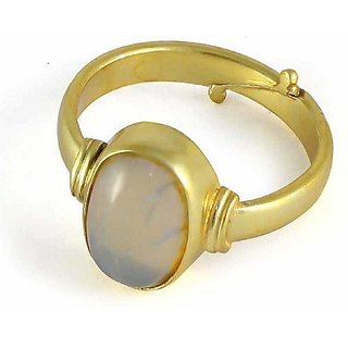                       7.5 Ratti Gold plated  Original Opal  Ring Lab Certified Stone by CEYLONMINE                                              